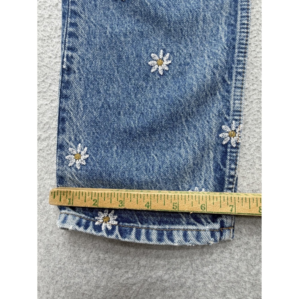 Reformation Cynthia Chamomile High Rise Straight Jeans Womens 26 Blue Floral - Picture 9 of 16